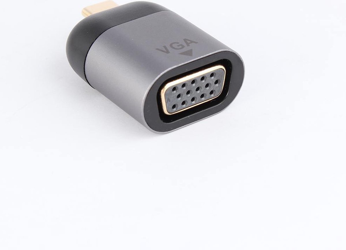 NÖRDIC C-VGA USB-C naar VGA adapter - 1080P 60Hz - Spacegrijs