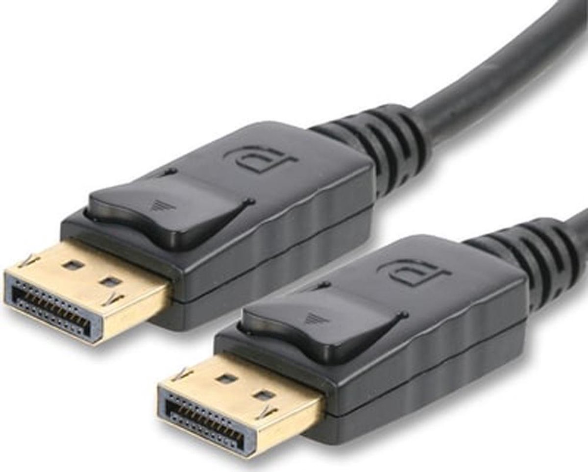 NÖRDIC DPDP-N1045 DisplayPort kabel, DP 1.2, 4K UHD (60Hz), 4,5 meter, zwart