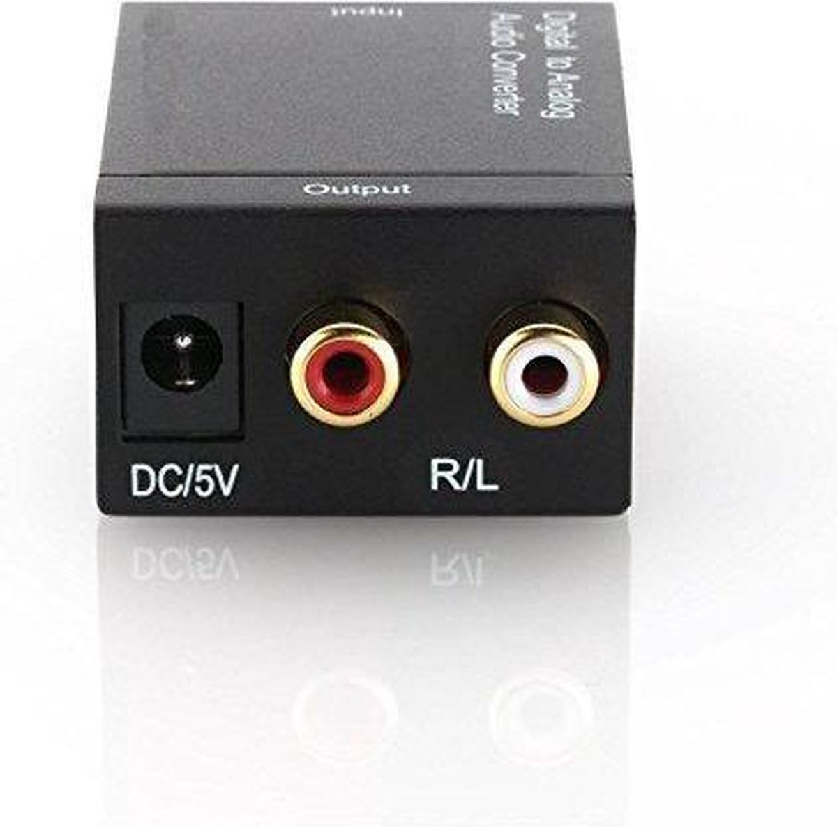 NÖRDIC SGM-107 Digitaal naar analoog audio omzetter - Toslink en coaxiaal naar RCA L / R-audio - Zwart