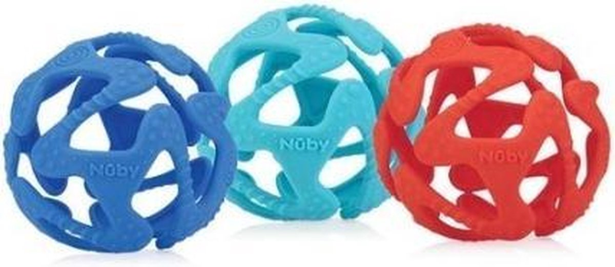 Nuby Bijtspeeltje silicone bal