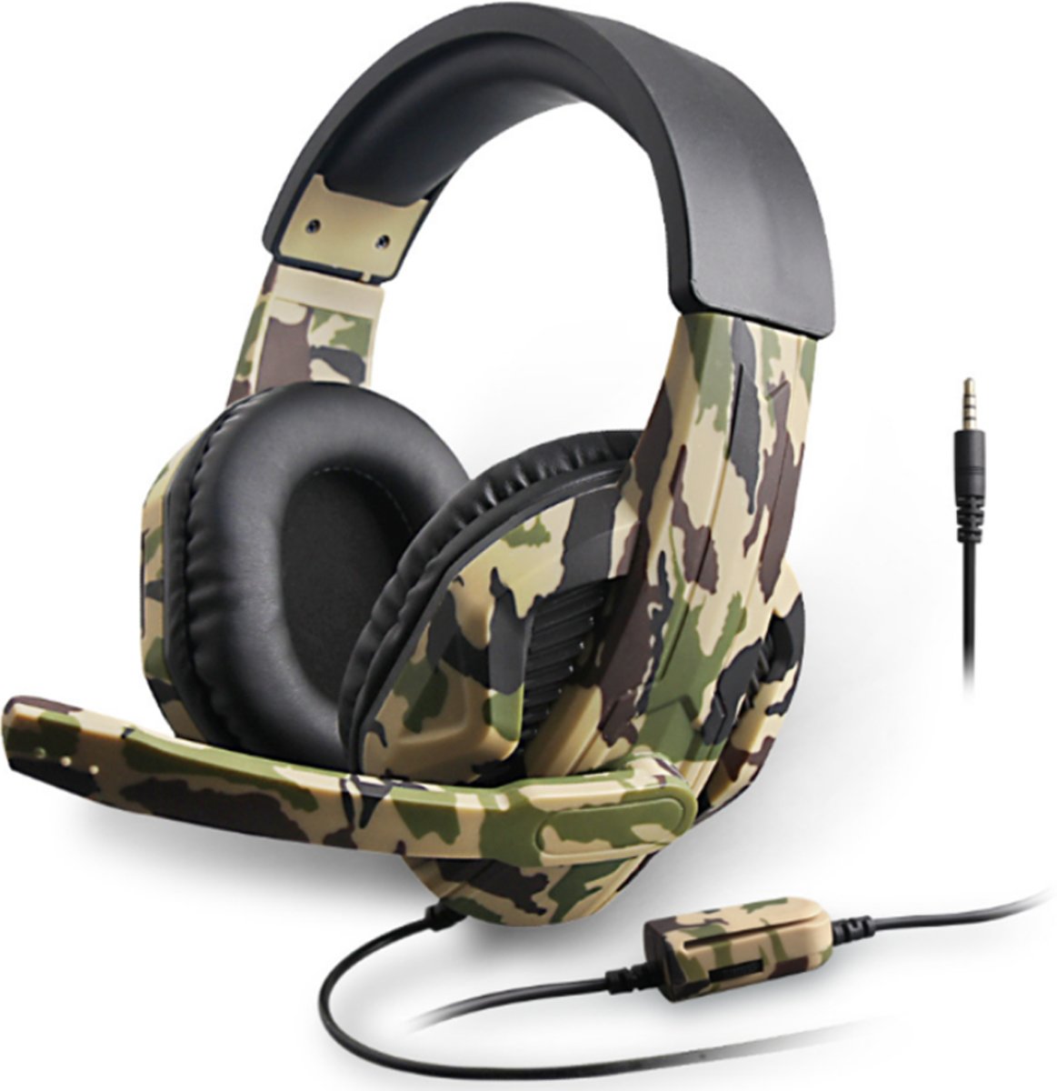 Camouflage Gaming Headset- Met microfoon -  PS4, Mobiel, Xbox & PC - Stereo Bass