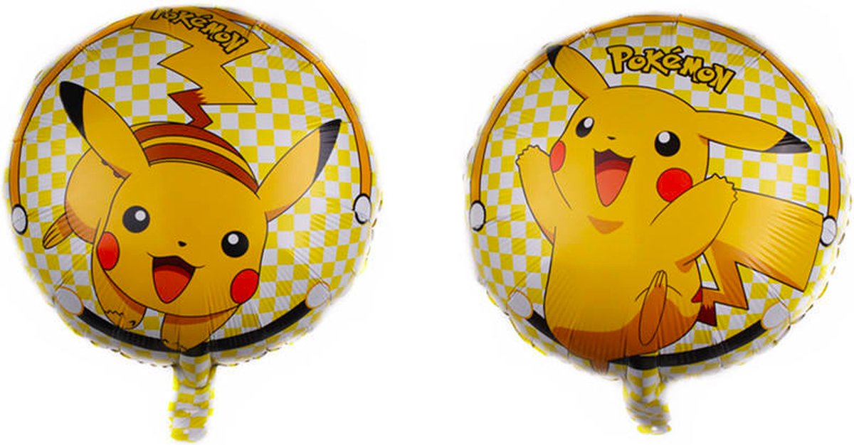 OGS Pokemon Pikachu Ballon Rond Folie Helium Ballon Feestballon Feestversiering XL Pokemon ballon