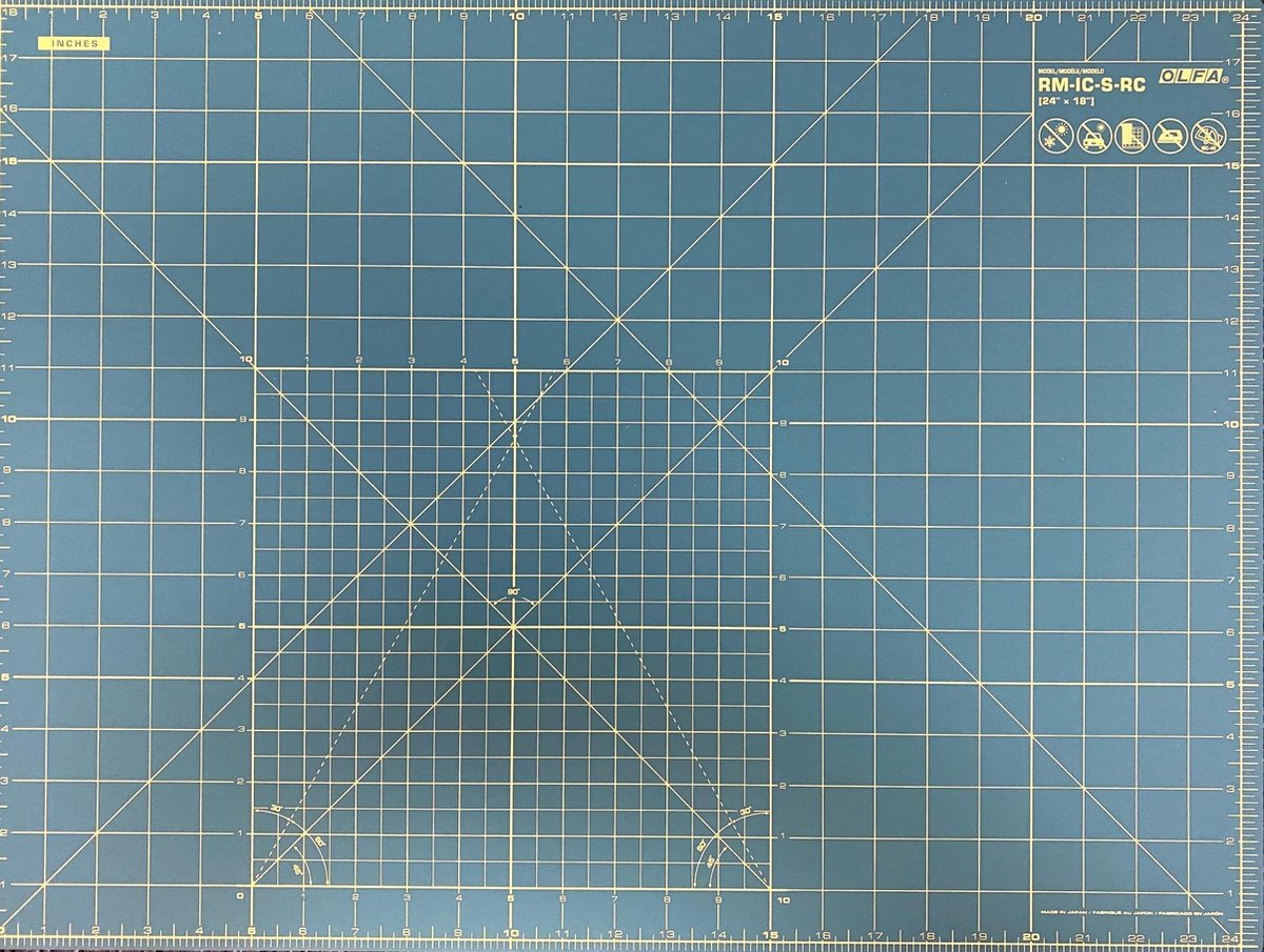 De Nieuwe Olfa Snijmat RM-IC-S-RC, 60X45cm en 24