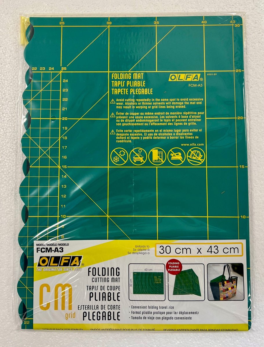 OLFA Opvouwbare Snijmat 30X43CM Groen