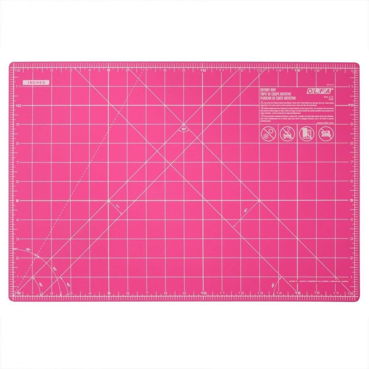 OLFA Rotary Mat 45x30cm 1,5 mm, RM-IC-C/Pink