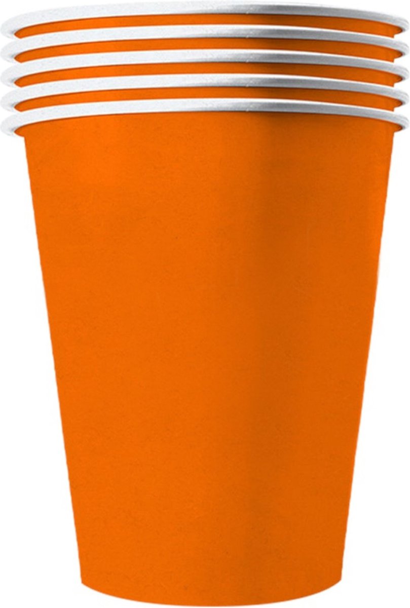 ORIGINAL CUP - 20 Amerikaanse oranje bekers van karton, recycleerbaar 53 cl