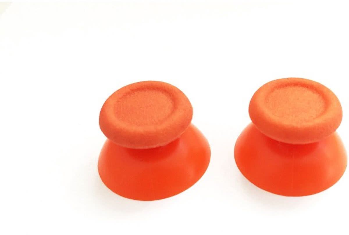 2 Stuks - PS4 Controller Thumb Stick Joystick Cap - Oranje