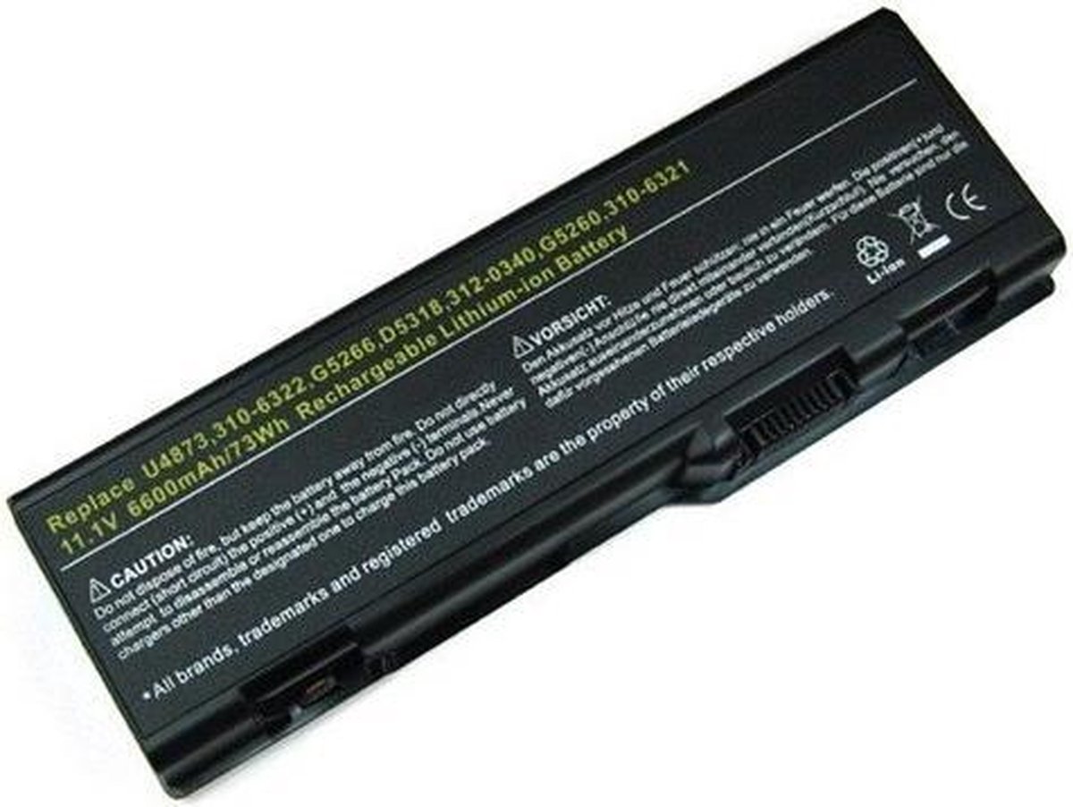 Accu voor Dell Inspiron 6000 6600mAh