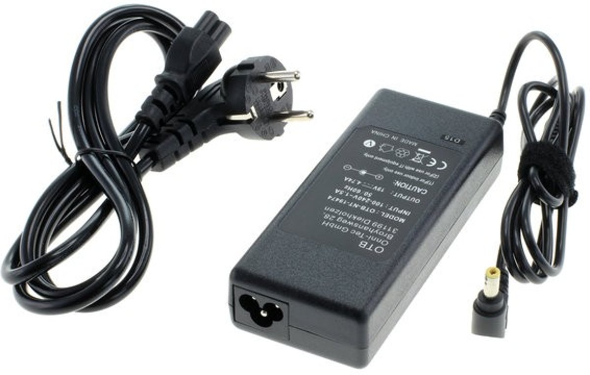 OTB Oplader 19V / 4,74A / 90W - 5,5mm x 2,5mm voor o.a. Acer, ASUS, HP, Compaq, Dell en Toshiba notebooks