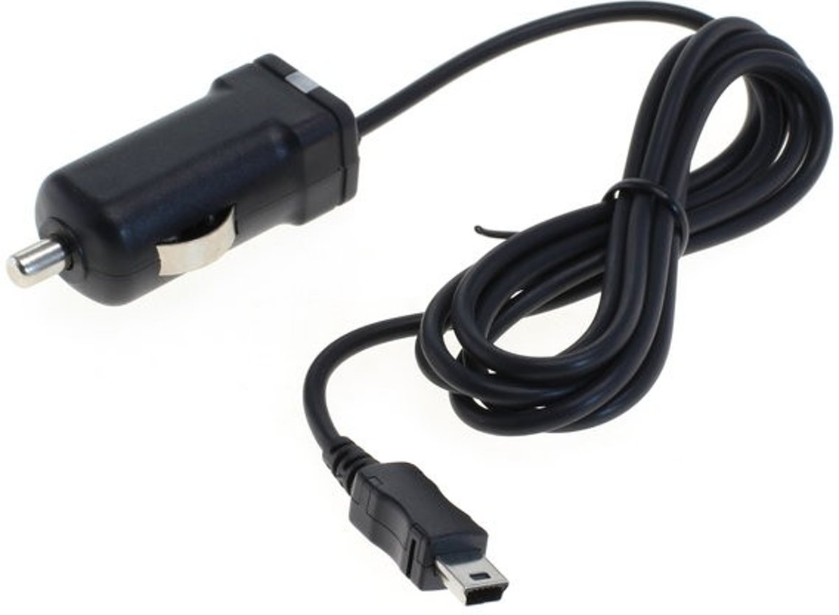 USB Mini B autolader - 1A - 1,1 meter