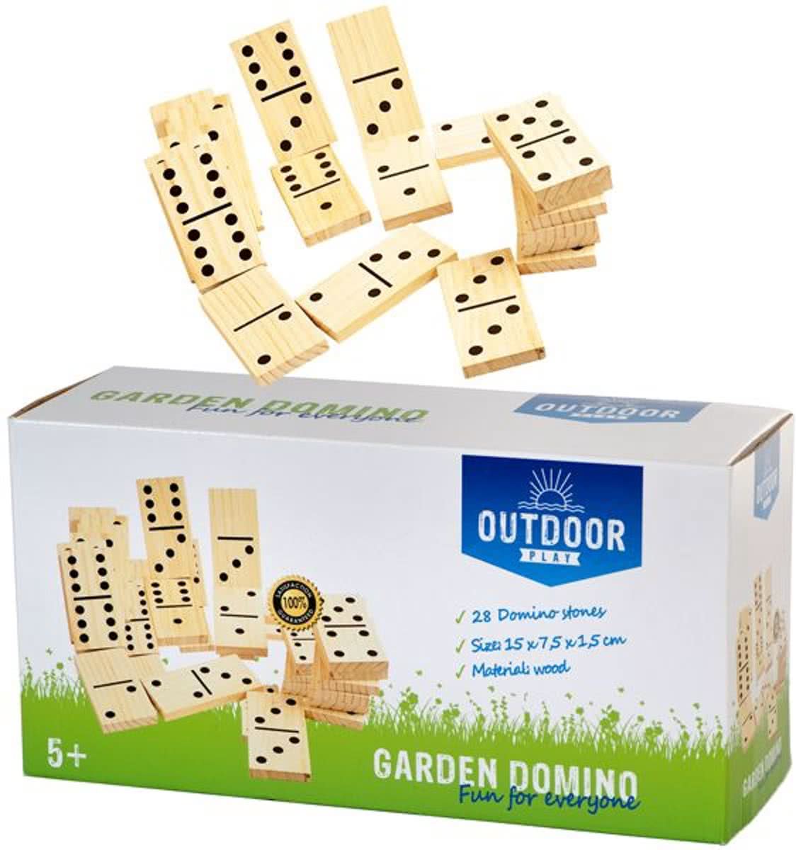 Outdoor Play Domino Hout 28dlg Tuindomino