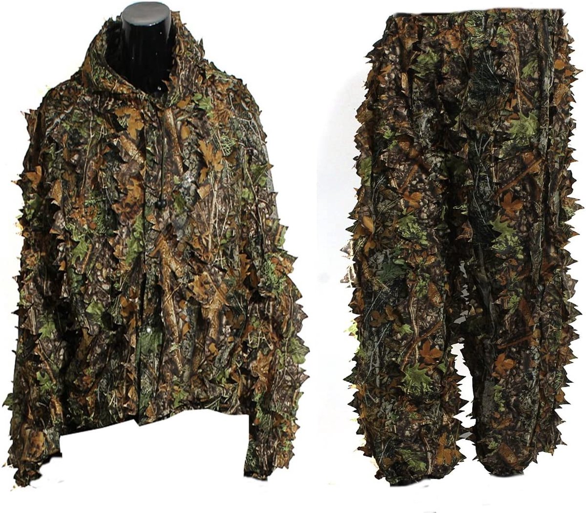 OUTERDO Gillie Suit - Carnavalskleding - Camouflage sluipschutters pak - voor Jungle Hunting, Wildlife Fotografie, Vogel kijken, Halloween, Schieten