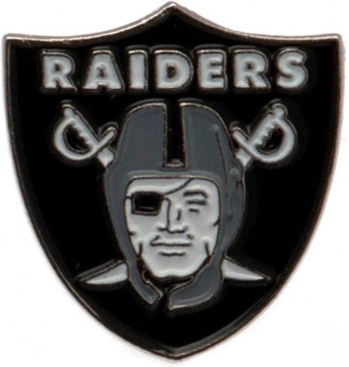 Oakland Raiders Badge (Zwart)