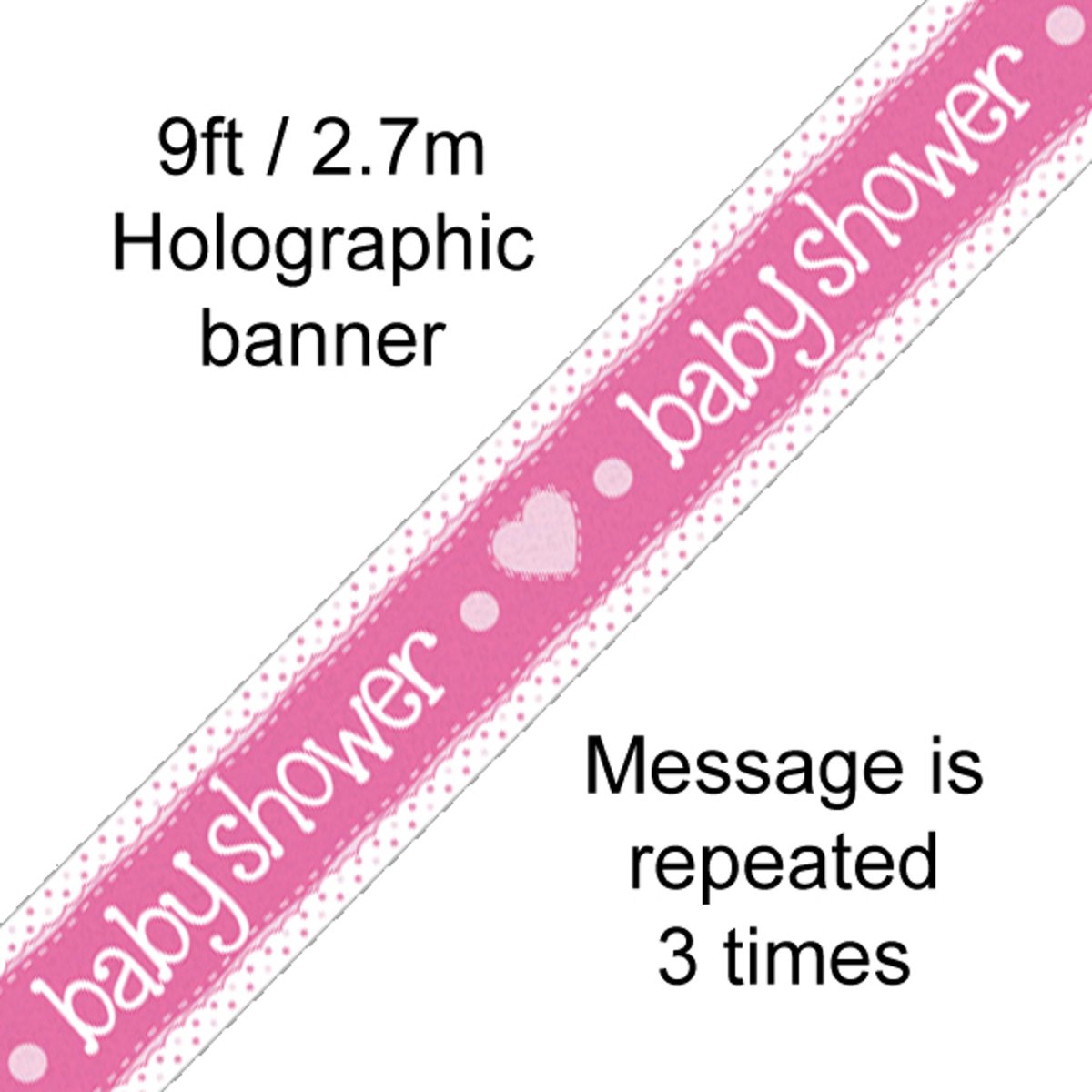 Banner Baby Shower Pink