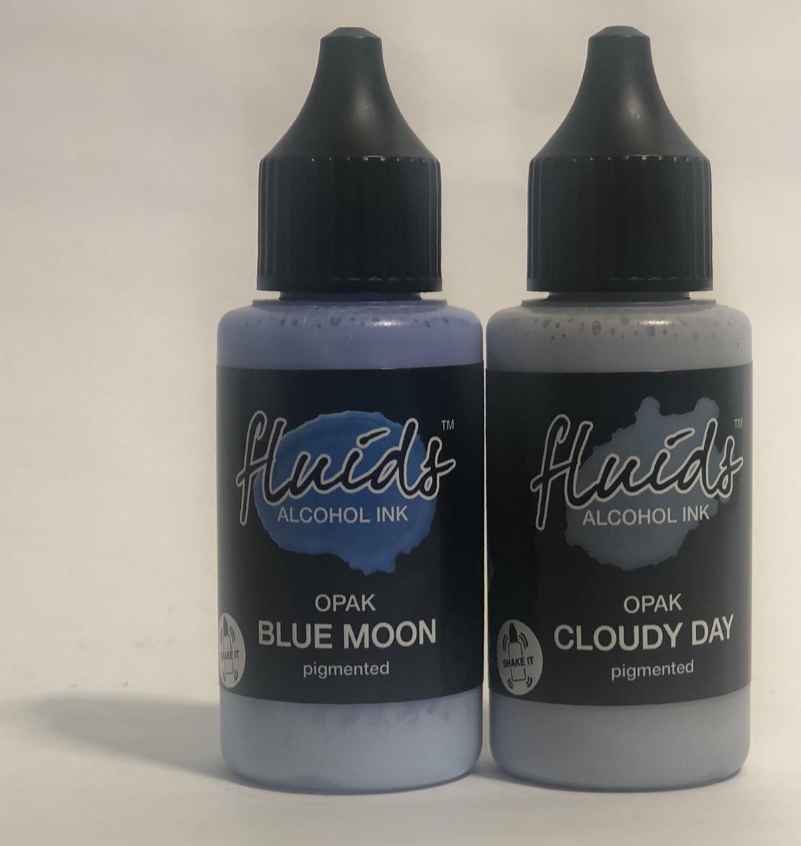 Mixed media alcohol inkt 30ml - set van 2 kleuren wolken en blauwe maan