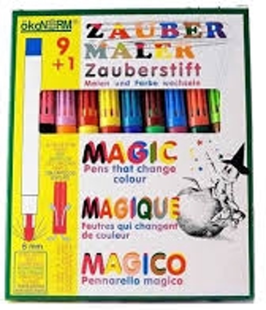 Magic pen 9 kleuren + 1 geheimschrijver (OkoNorm)