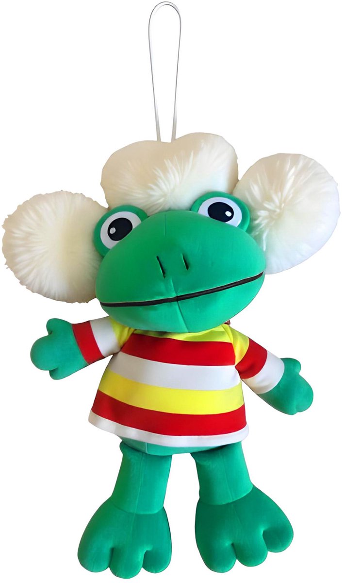 Oeteldonk pluche - Kikker met bontmuts