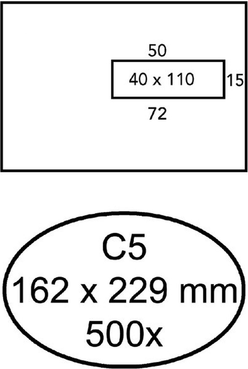 Envelop office 162x229 c5 zk vr 80gr