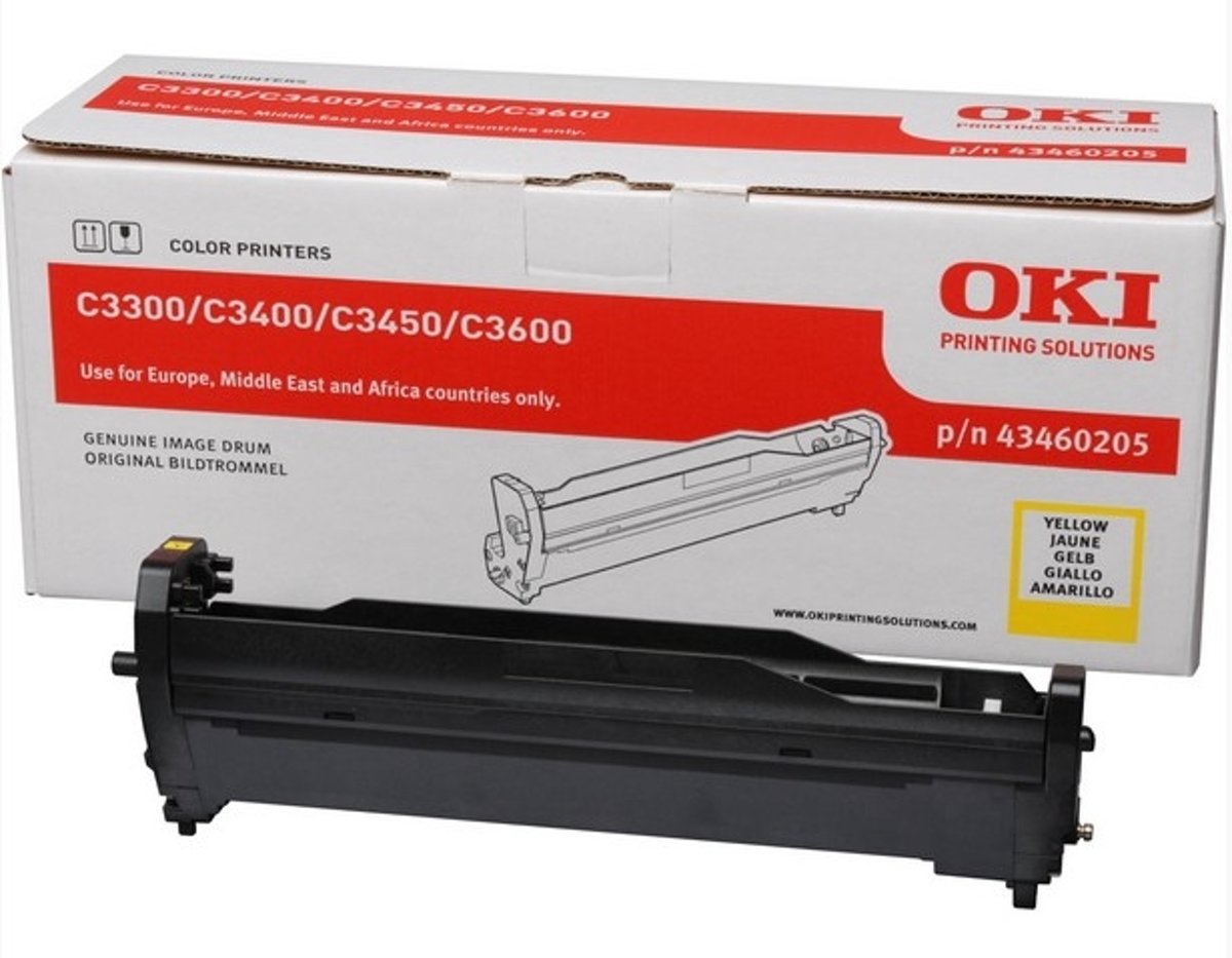 OKI 43460205 15000paginas Geel printer drum