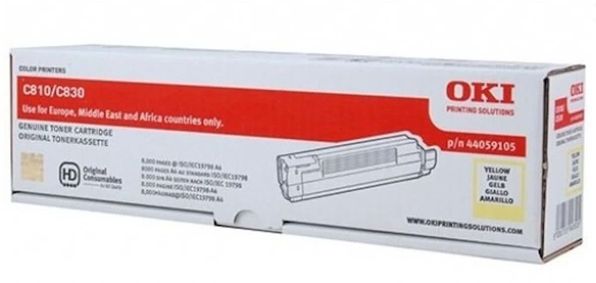 OKI 44059105 8000paginas Geel toners & lasercartridge