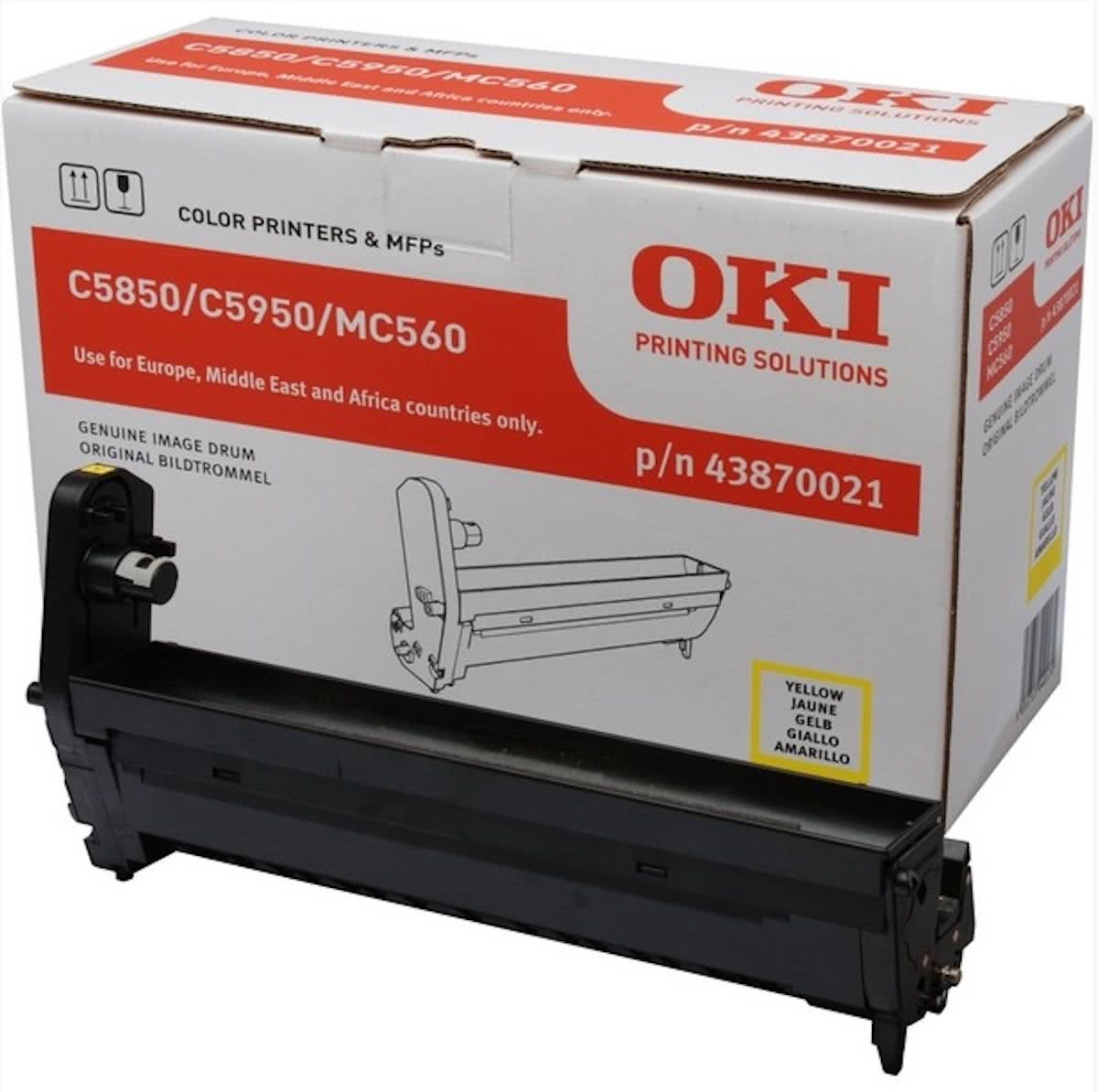 OKI Yellow image drum for C5850/5950 20000paginas Geel drum