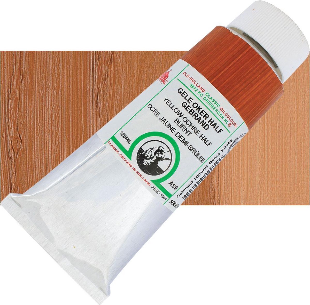 Old Holland Hoge Kwaliteit Olieverf 40 ml - Gele Oker Half Gebrand (A59)
