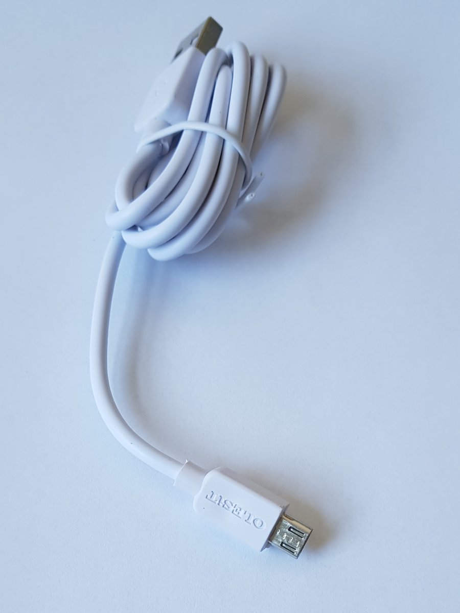 Olesit K102 Micro USB Kabel 1 Meter Laadsnoer Oplaadkabel geschikt voor de Honor Modellen - Wit