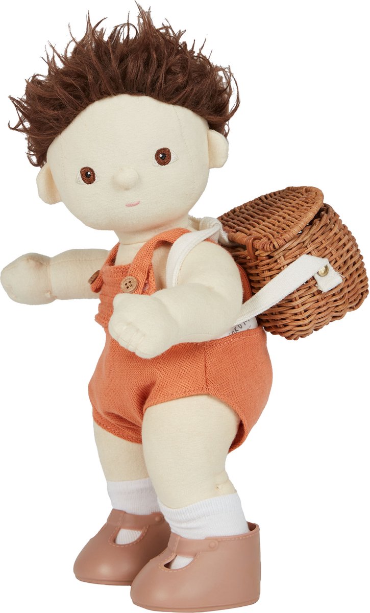 Olli Ella poppenmandje Rotan (Rattan Dollychari Natural) Exclusief pop!