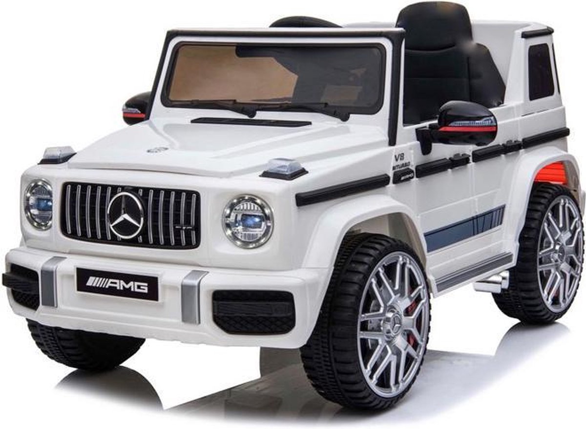 Elektrische Kinderauto - Mercedes-Benz G63 AMG Edition One - 12V met Afstandsbediening - AUX - MP3 - WIT