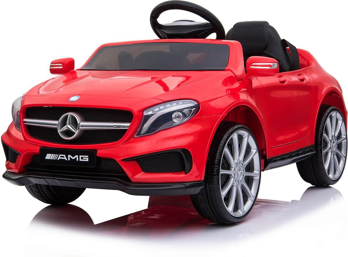 Kinder auto Mercedes GLA 45 AMG 12v Afstandsbediening / VERING / MP3 / DEURTJES / VERLICHTING VOLL OPTIES