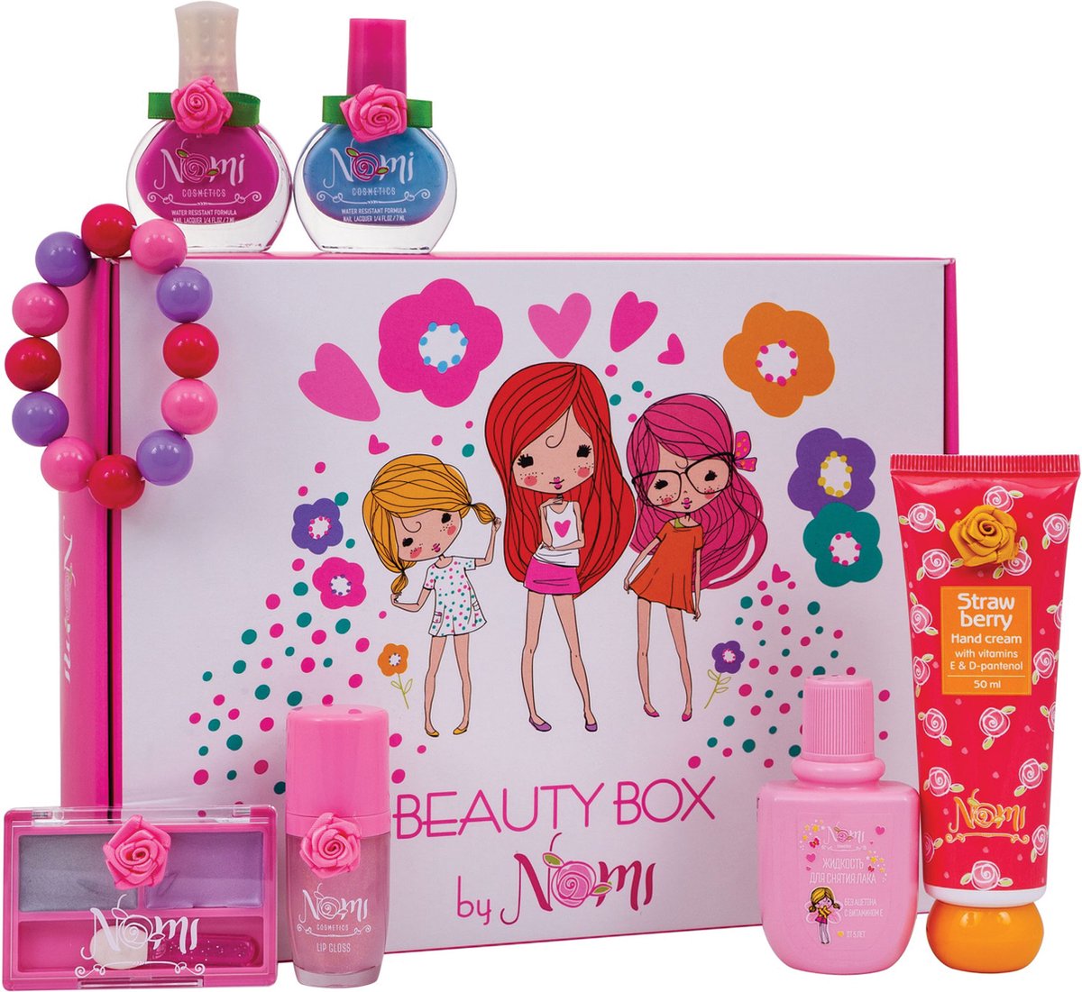 NOMI - Hypoallergeen Kinder Make Up Set - Veilig Make Up Meisje - Kinderen Make Up Speelgoed - Schmink Kinderen- Nagellak Kinderen - Kinder Lippenstift - Oogschaduw Kind