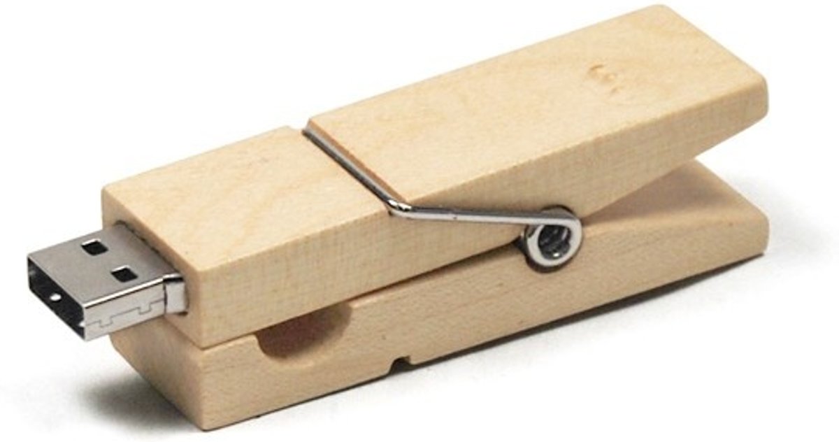 USB stick houten wasknijper 8GB