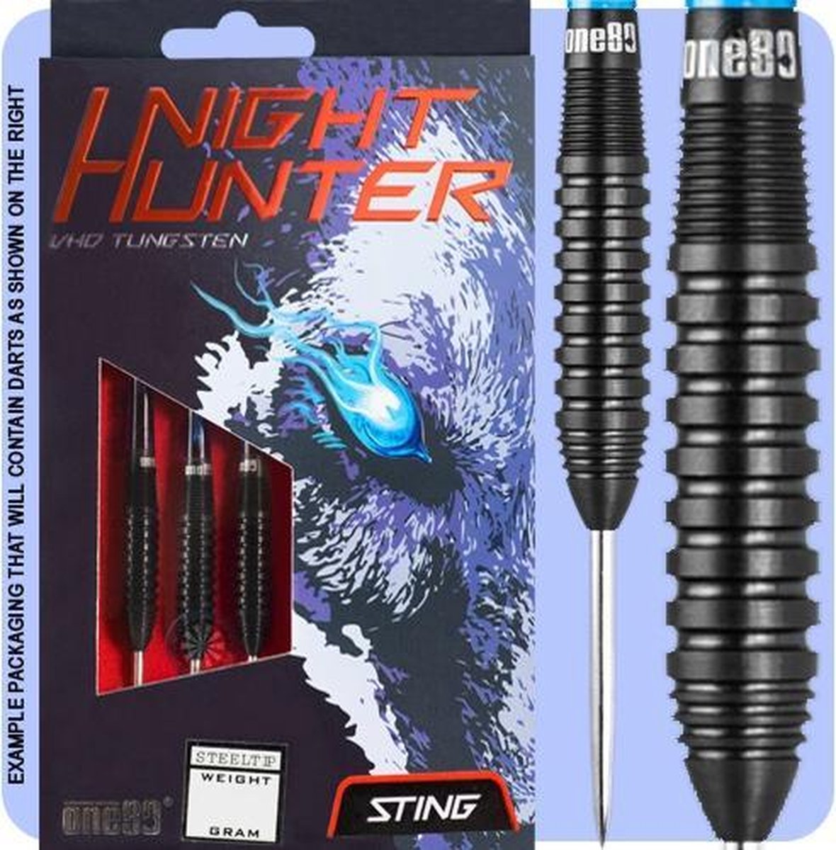 Dartpijlen One80  Night Hunter VHD Sting 22 gram