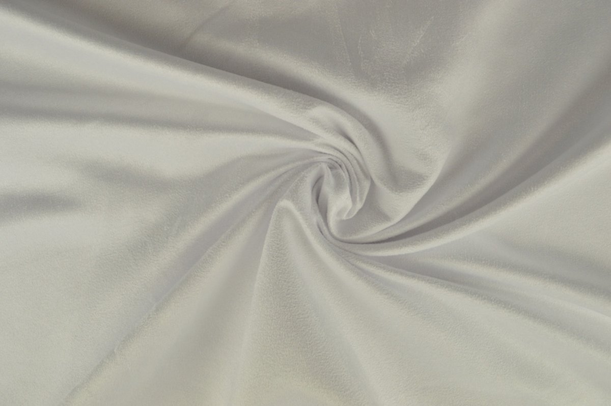 10 meter suedine - Wit - 100% polyester