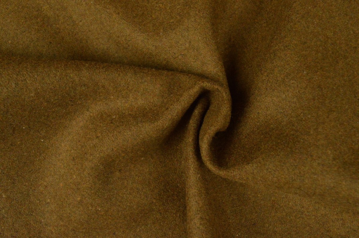 10 meter wol stof - Donkercamel - 78% polyester - 22% wol