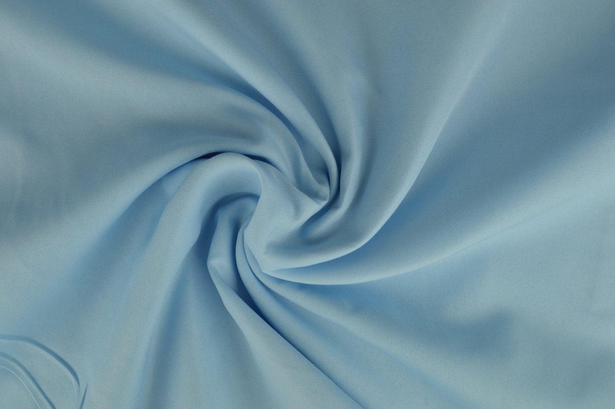 12 meter brandwerende stof - Baby blauw - 100% polyester