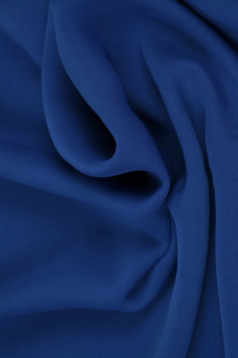 15 meter chiffon stof - Blauw - 100% polyester