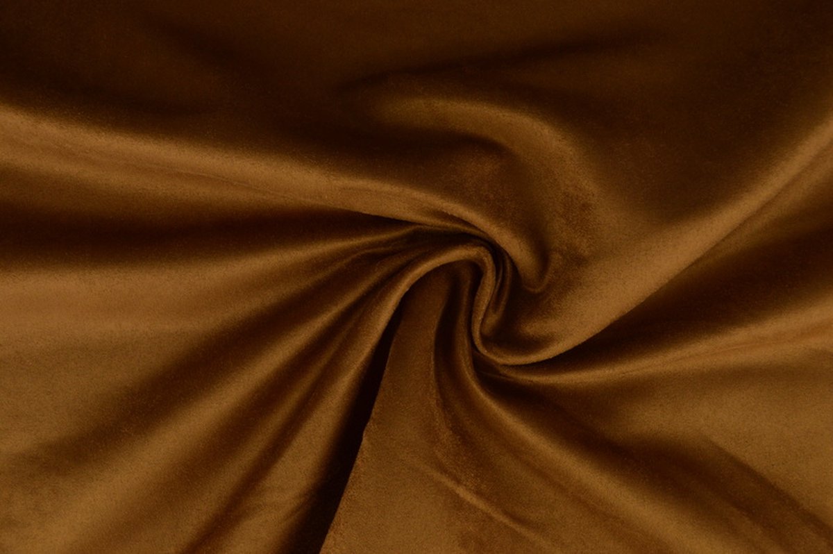 30 meter suedine - Cognac - 100% polyester