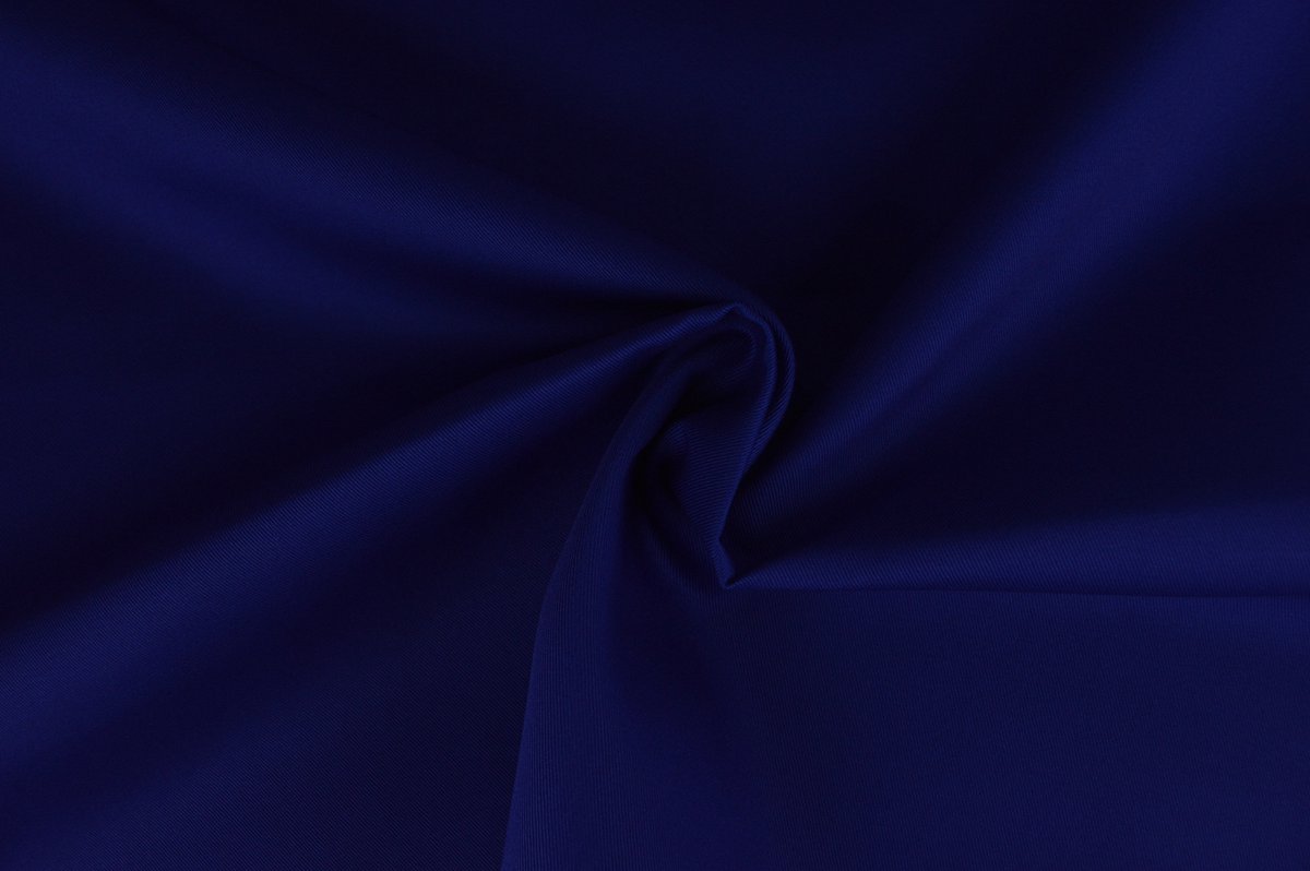 30 meter twill katoen - Blauw - 65% katoen - 35% polyester