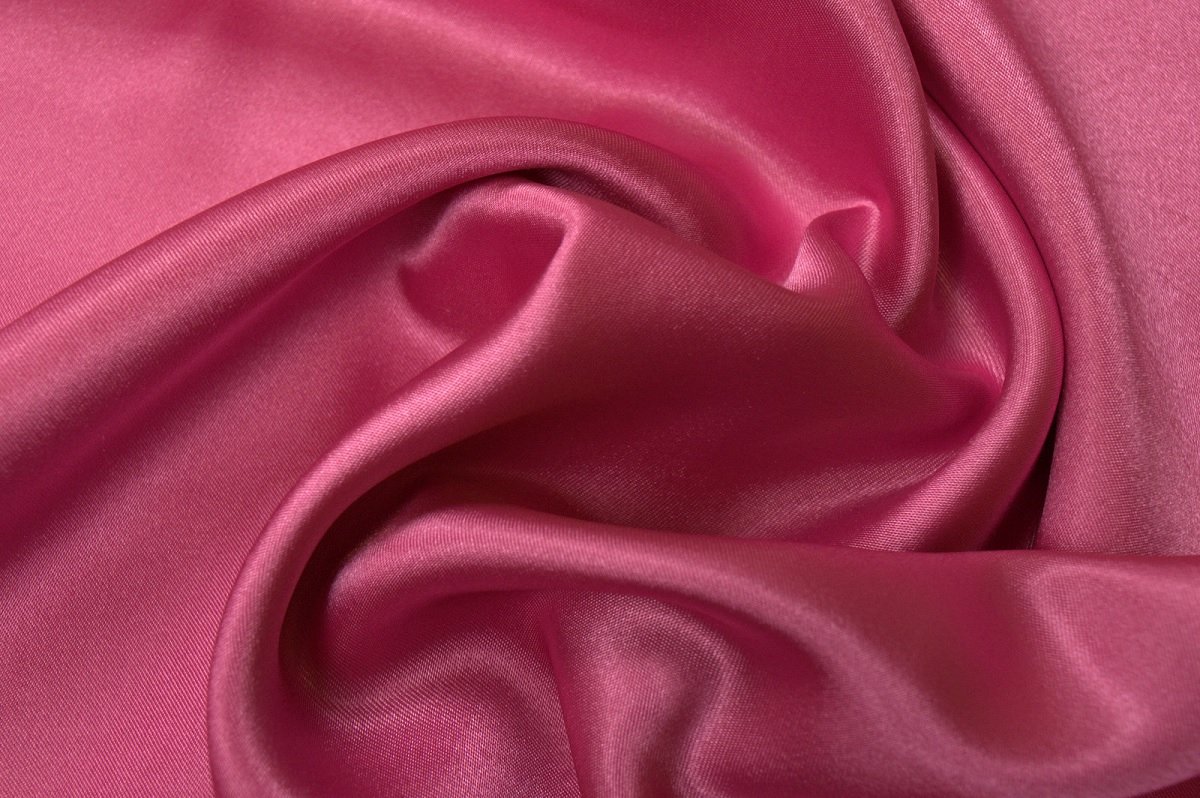 50 meter satijn stof - Roze - 100% polyester