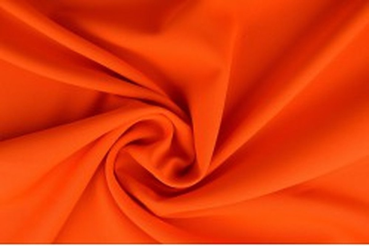 50 meter texture stof - Donker oranje - 100% polyester