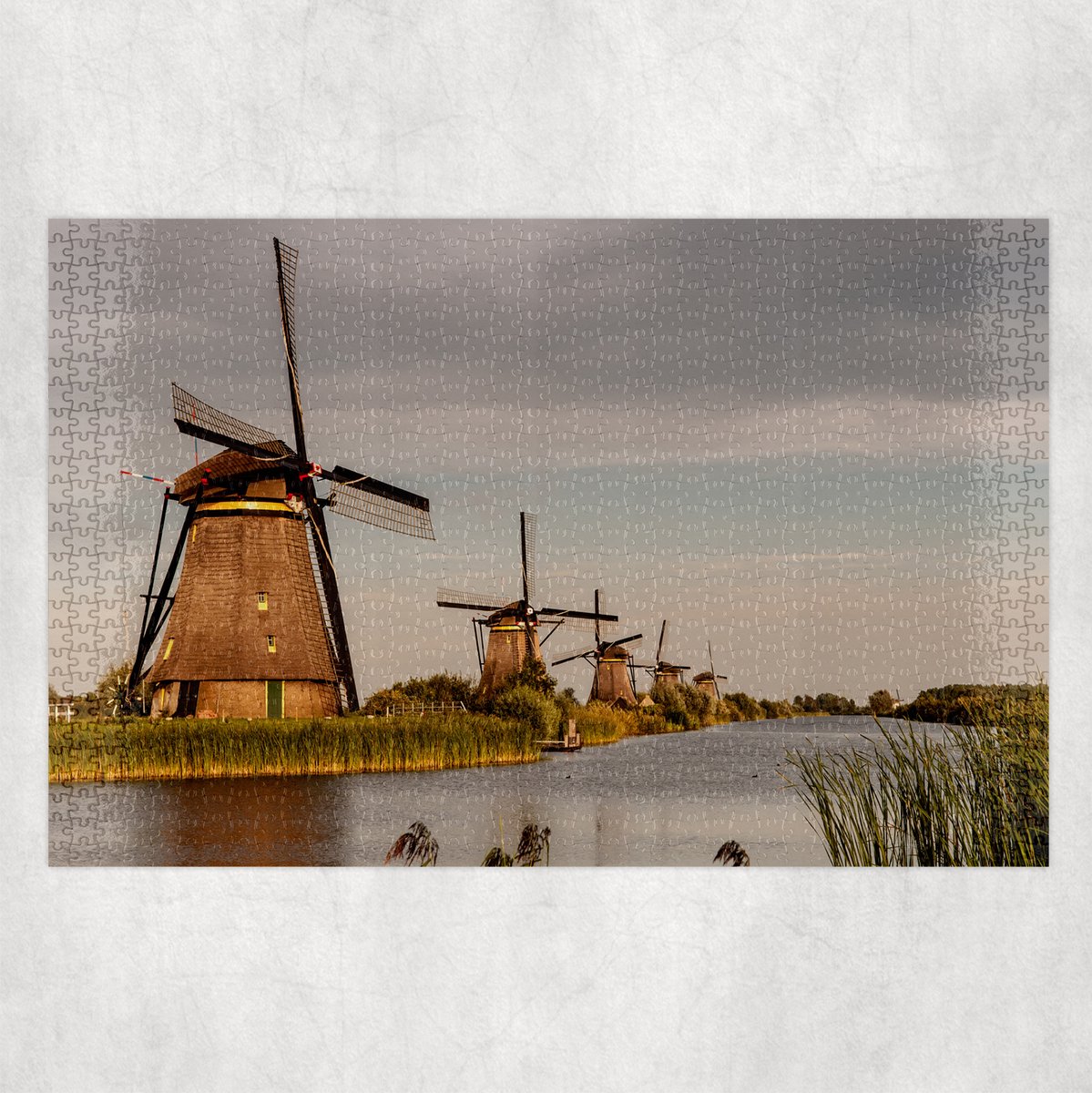 Puzzel - Kinderdijk Molens - 1000 stukjes