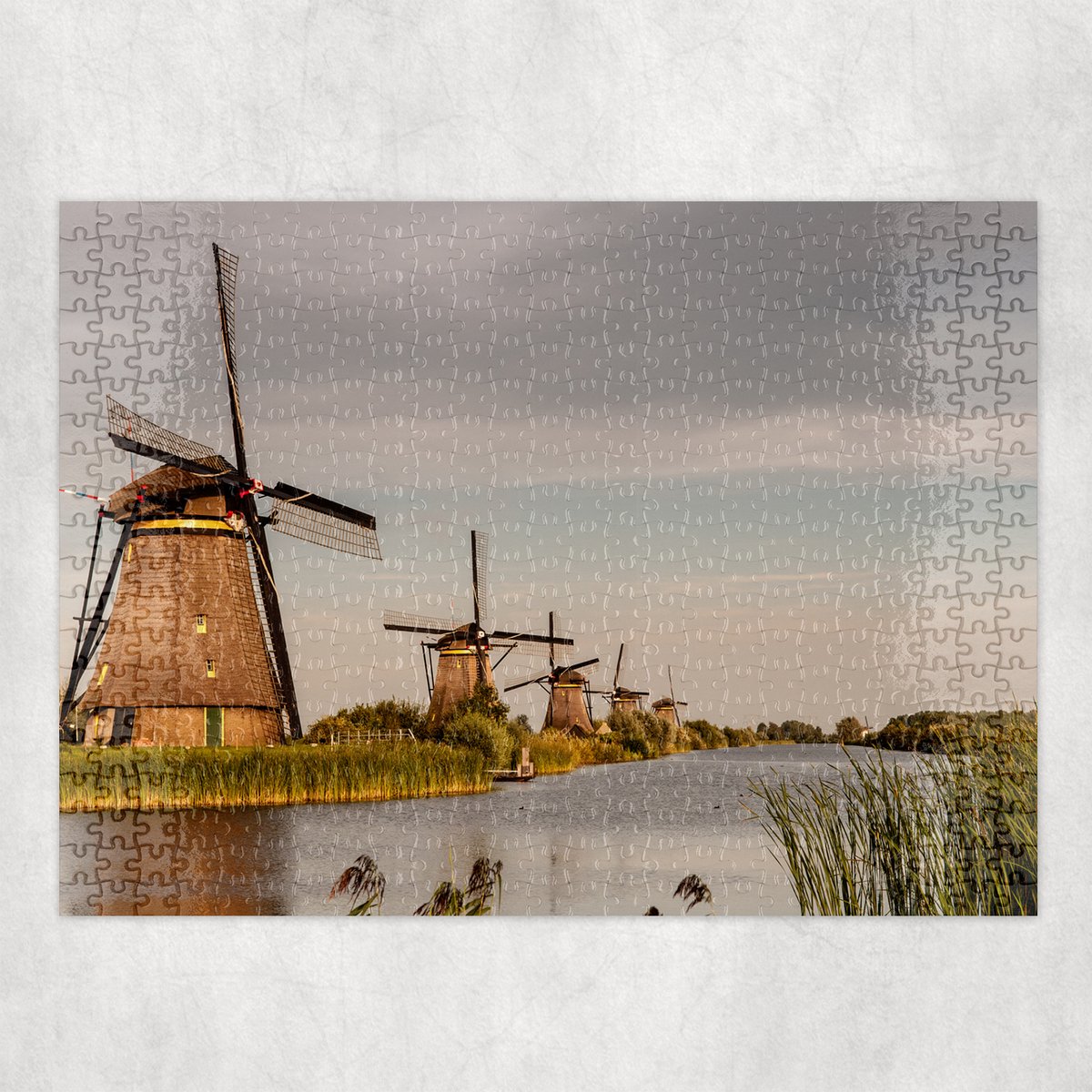 Puzzel - Kinderdijk Molens - 500 stukjes