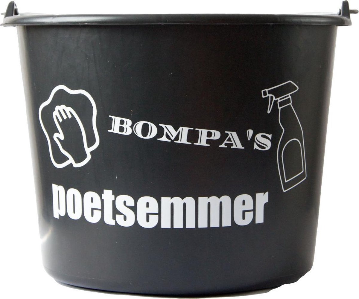 Cadeau emmer met tekst: Bompas poetsemmer