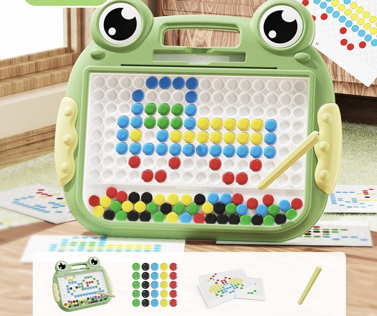 Ood Blue - Deluxe Magnetisch Tekenbord met Kikkerontwerp – Educatief Speelgoed voor Creativiteit en Motorische Vaardigheden, Veilig en Duurzaam voor Kinderen