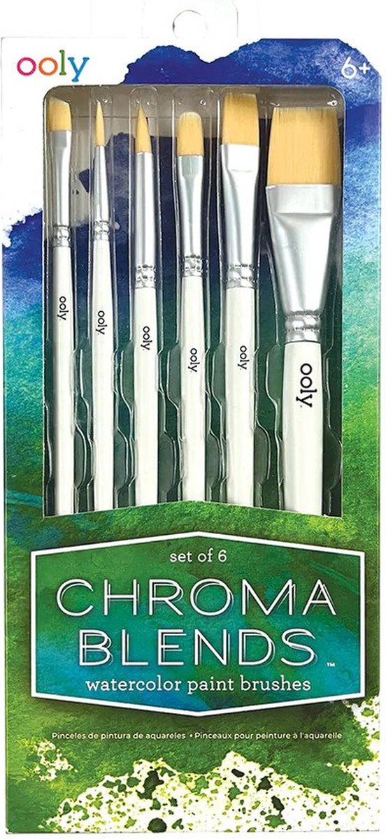 Ooly - Chroma Blends Watercolor Paint Brush Set