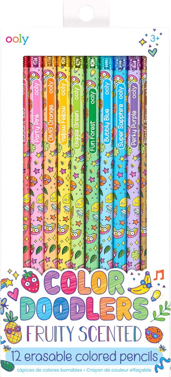 Ooly - Color Doodlers Fruity Scented Erasable Color Pencils