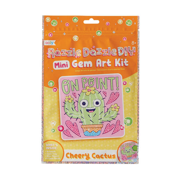 Ooly Razzle Dazzle Mini Gem Art Kit Vrolijke Cactus