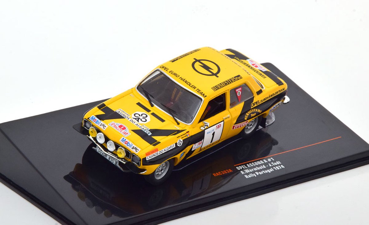 Opel Ascona A No.1, Rally Portugal 1974 Warmbold/Todt 1-43 Ixo Models