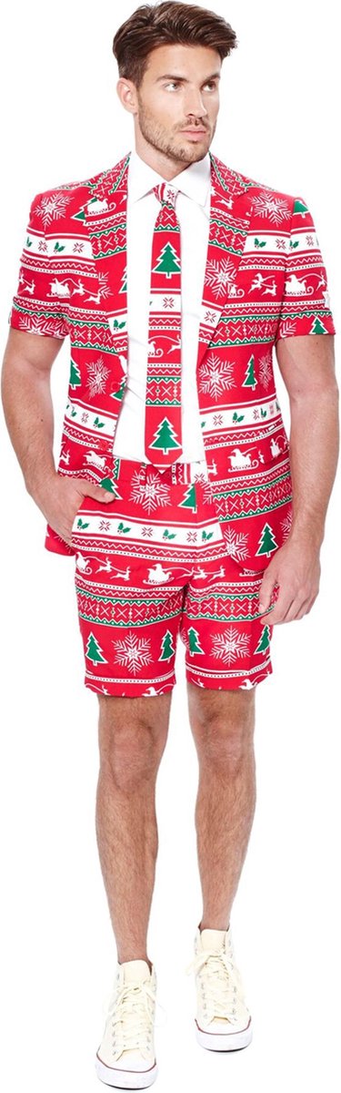 OPPOSUITS - Mr. Winter Wonderland Opposuits zomer kostuum voor mannen - XL - Volwassenen kostuums